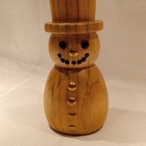 Wooden Snowman